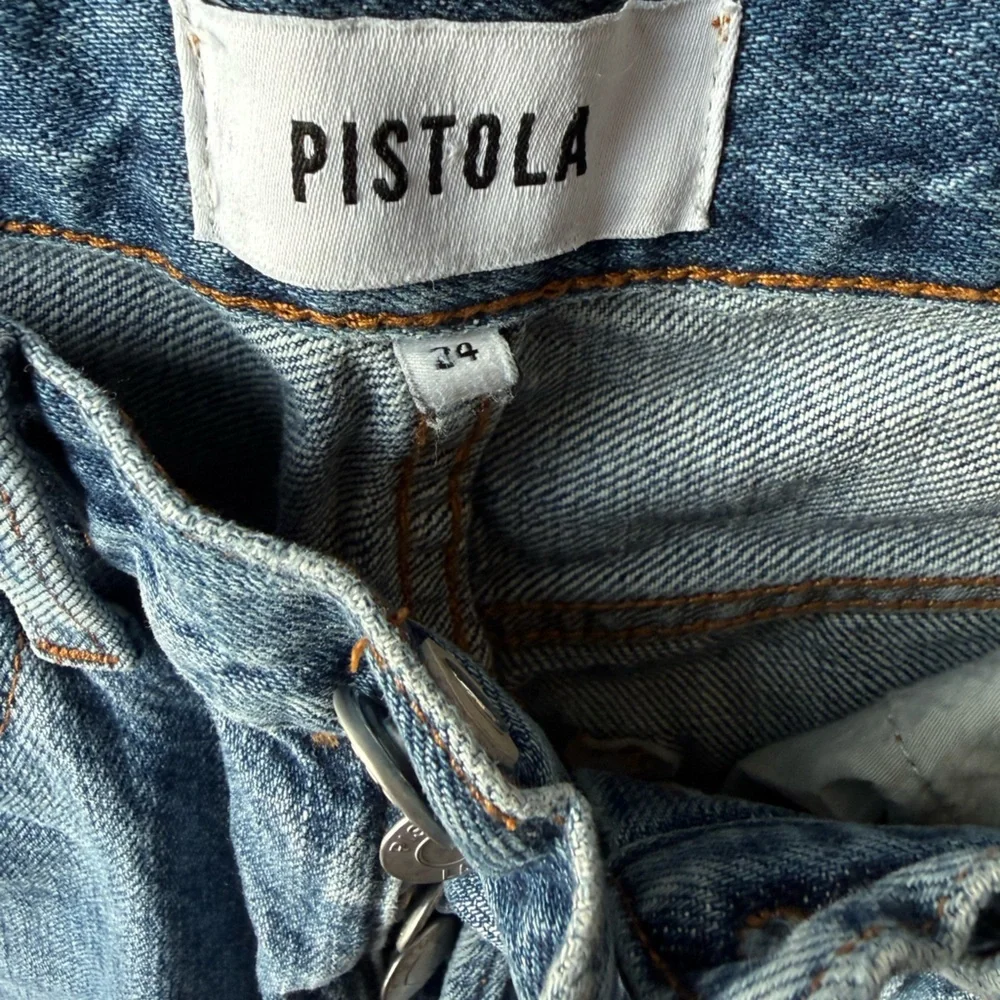 Pistola Womens Straight Blue Jeans - Picture 5 of 11
